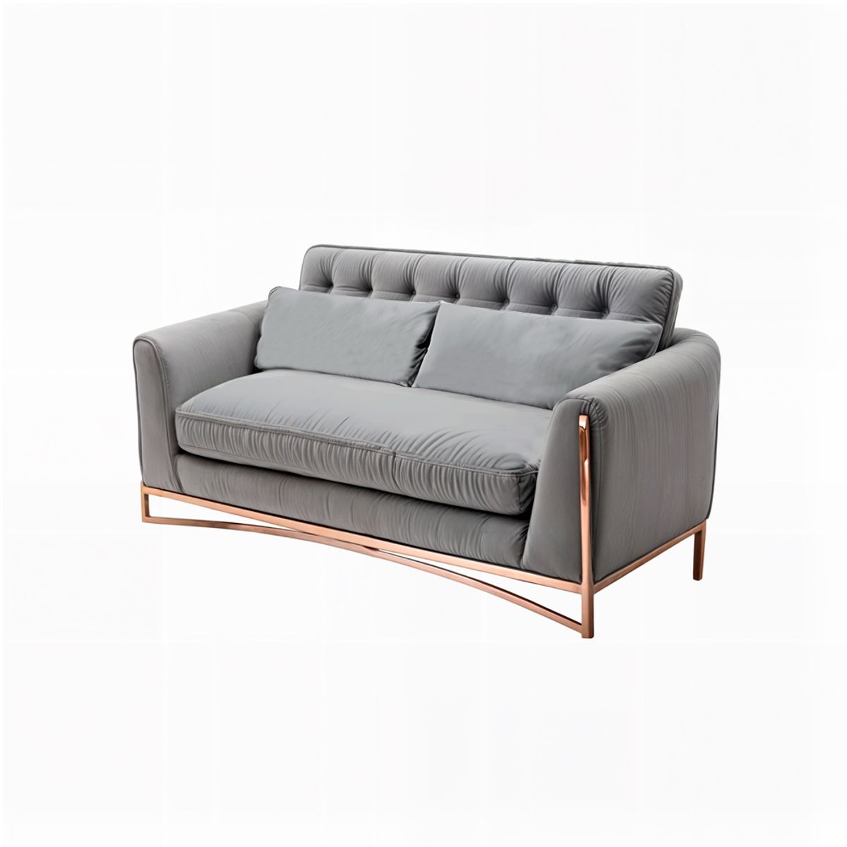 BARAKA HOME - Sofá Luxury Llinden 2 Cuerpos - Gris claro