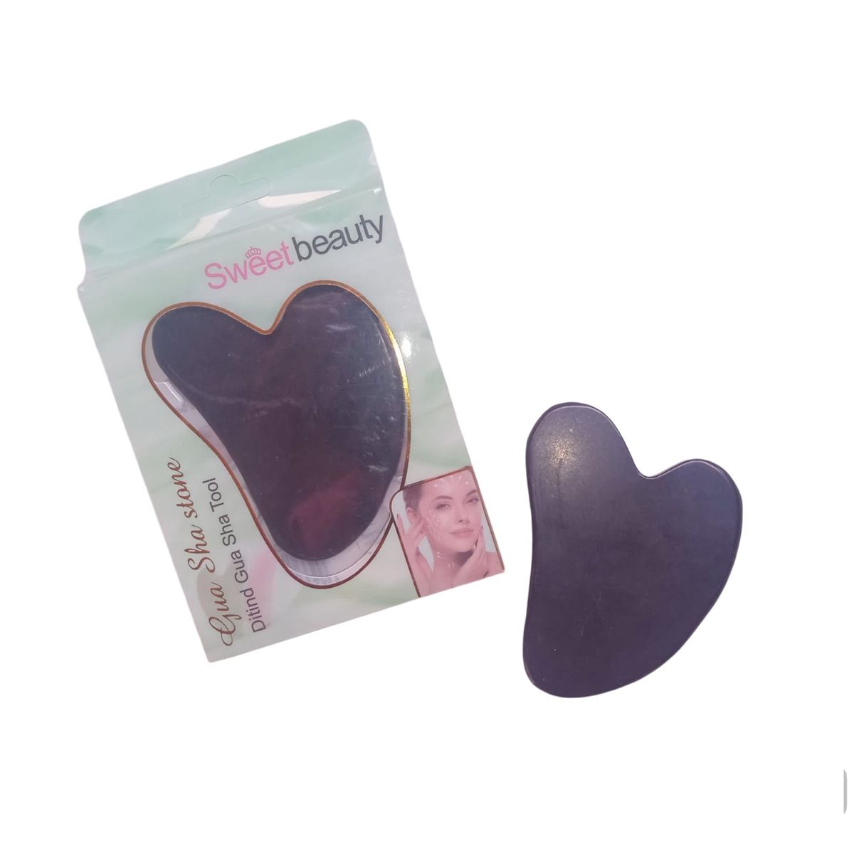 GENERICO - PIEDRA  GUA SHA  COLOR OSCURO