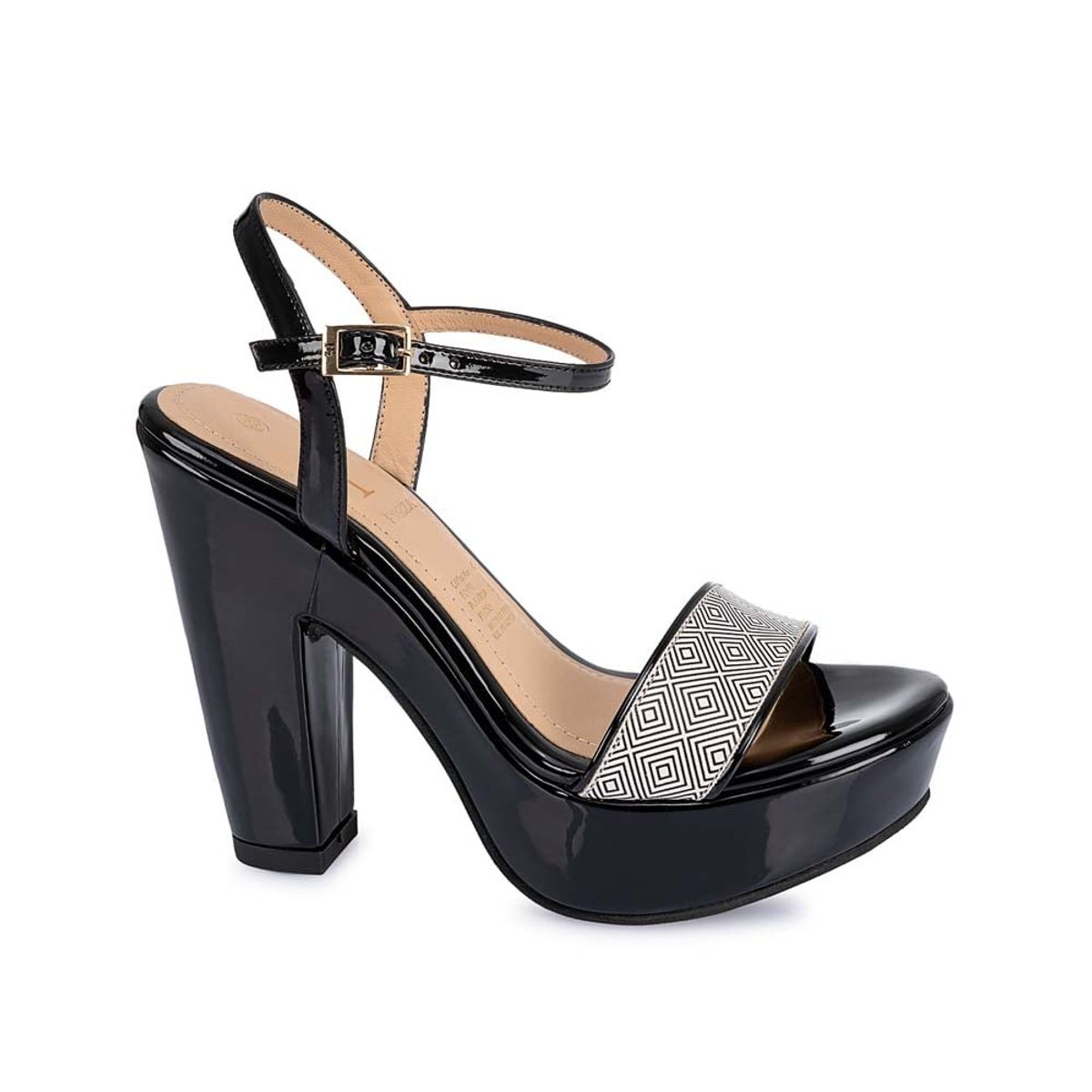 Piazza - Sandalia Dorsay Casual DEXA-2569 NegroBlanco Piazza