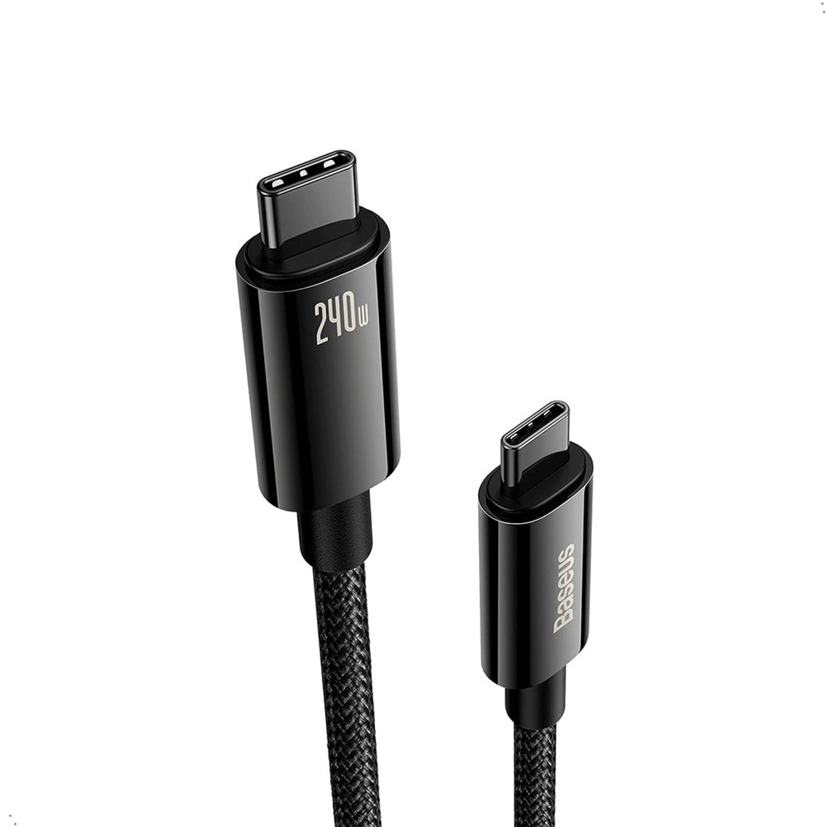 BASEUS - Cable Baseus 240w Usb Tipo C a C de 2 metros Carga Rapida
