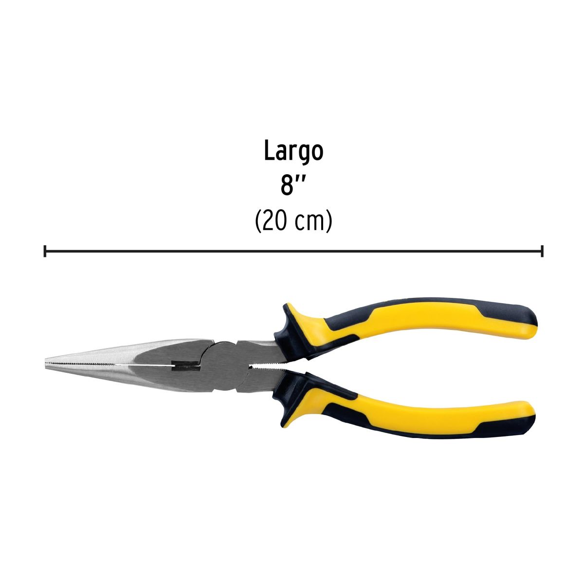 PRETUL - Pinza de punta y corte 8 mango Comfort Grip Pretul