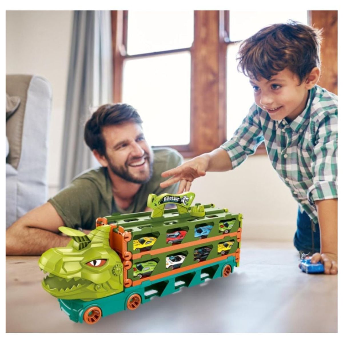 GRUPO CB - Pista de Carros Plegable de Dinosaurio