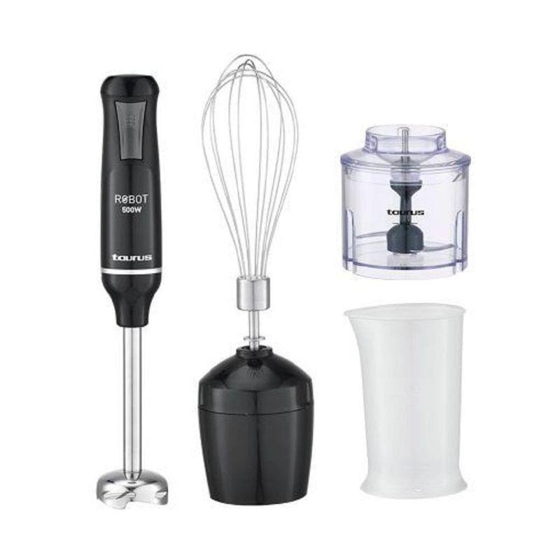 TAURUS - Combo Batidora de Inmersion Robot 500 Plus Inox II  + Hervidor Taurus