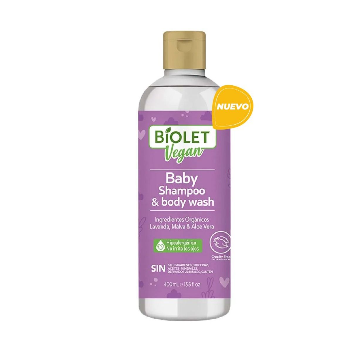 GENERICO - Shampoo de Bebe BioletVegan Lavanda de 400ml