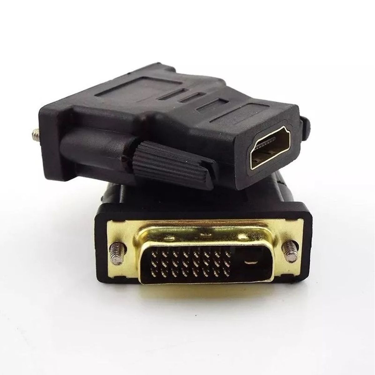 GENERICO - Adaptador DVI 24+1 a HDMI Conector Full Hd - Negro