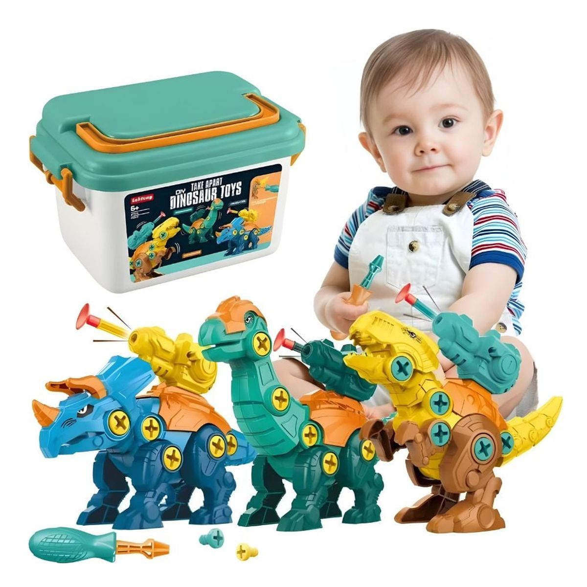 GRUPO CB - Pack Dinosaurios Armables x3