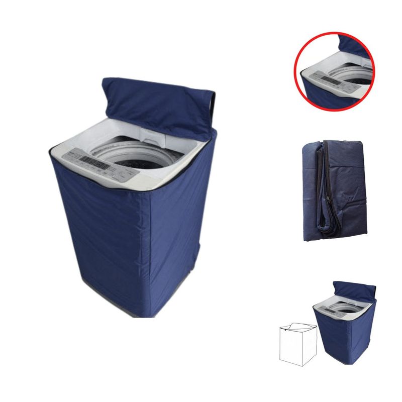 GENERICO - Funda  para lavadora tela gruesa 12-15k azul