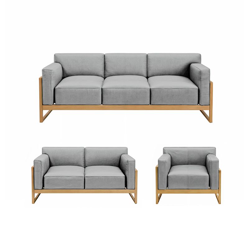 BARAKA HOME - Juego de sala 3 2 1 Luxury Lipkovo - Gris claro