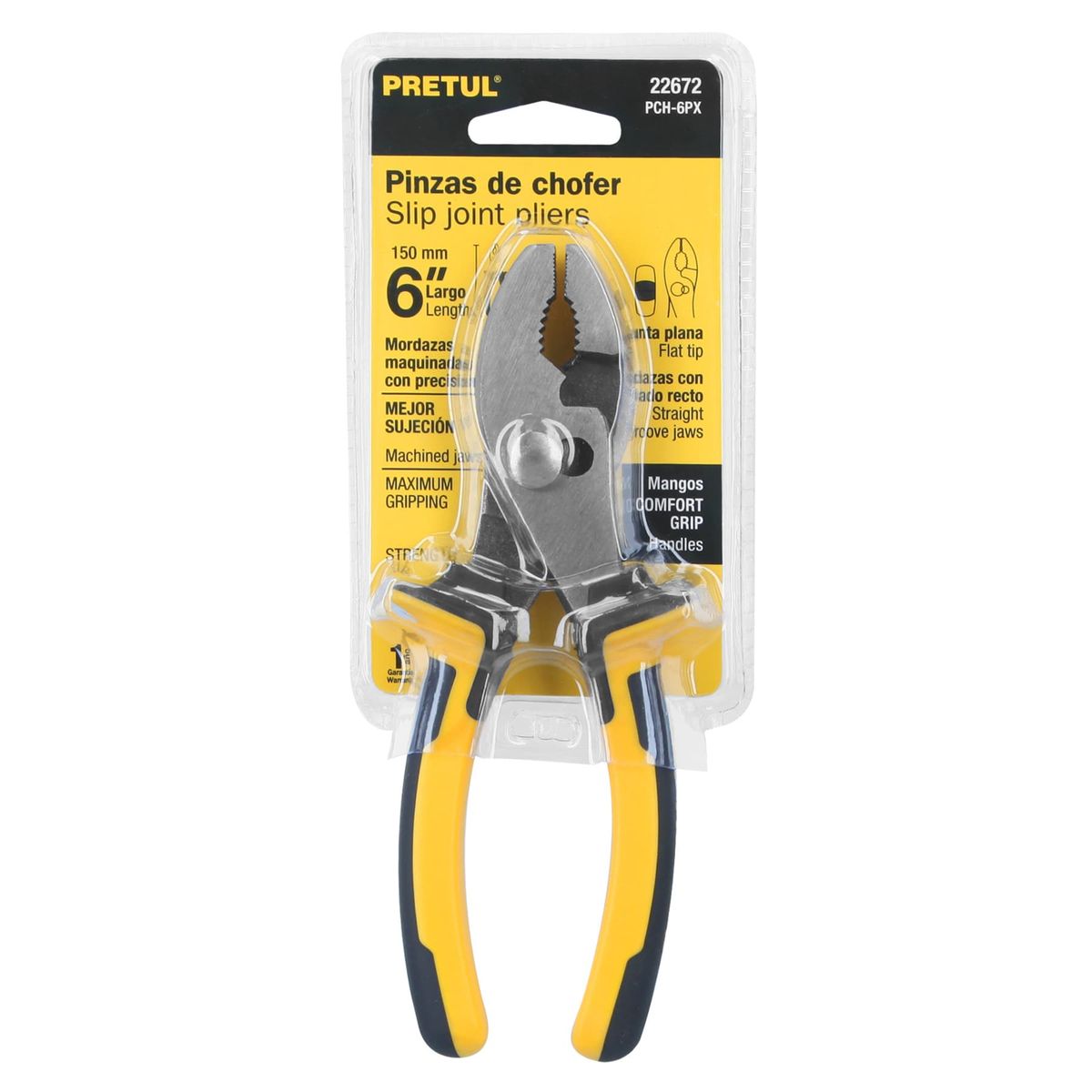 PRETUL - Pinza de chofer 6 mango Comfort Grip Pretul