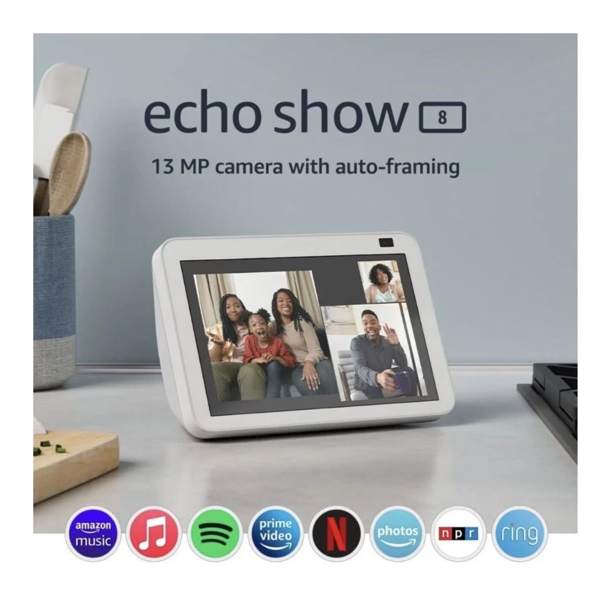 AMAZON - Parlante Inteligente Amazon Alexa Echo Show 8 3ra Gen Blanco