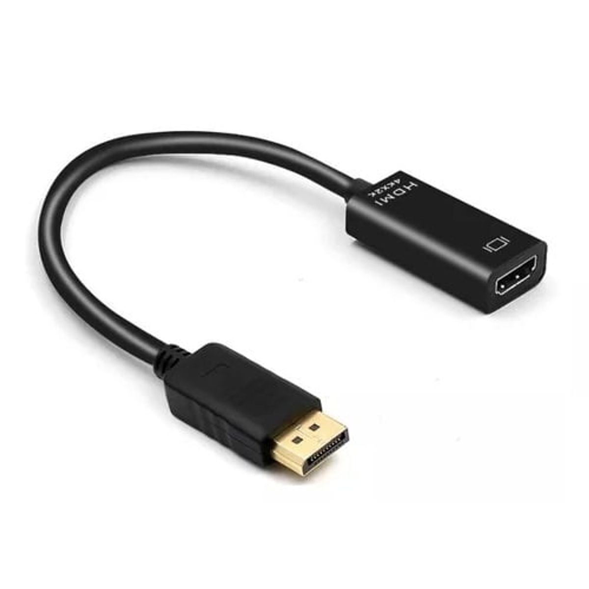 GENERICO - Adaptador DisplayPort a Hdmi Cable Convertidor Negro