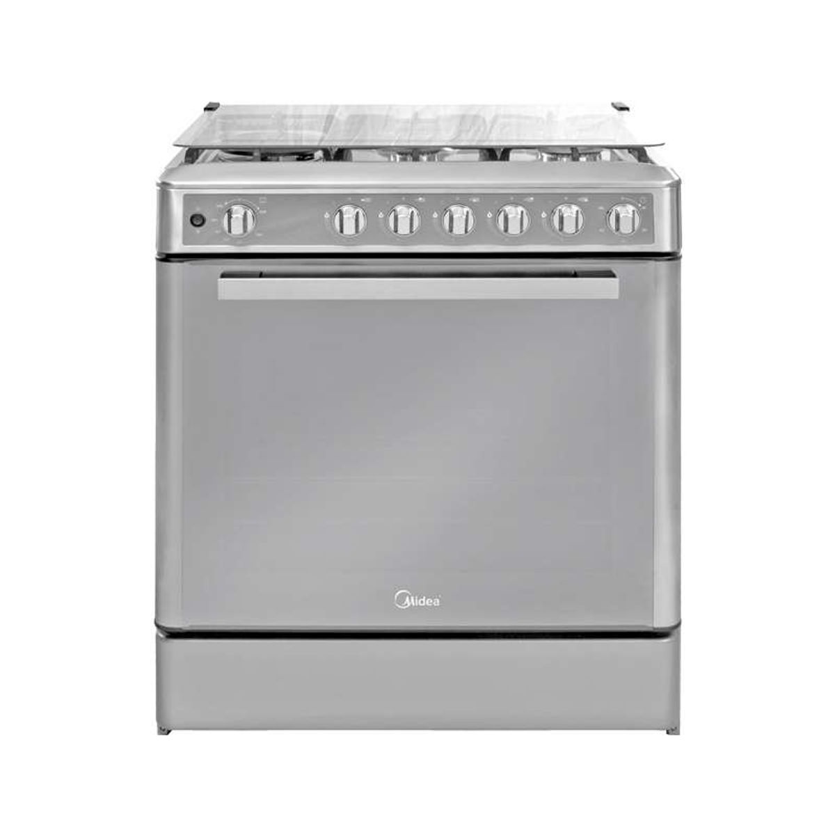 MIDEA - Cocina De Pie 1 Horno 4 Hornillas 24" Gris Midea