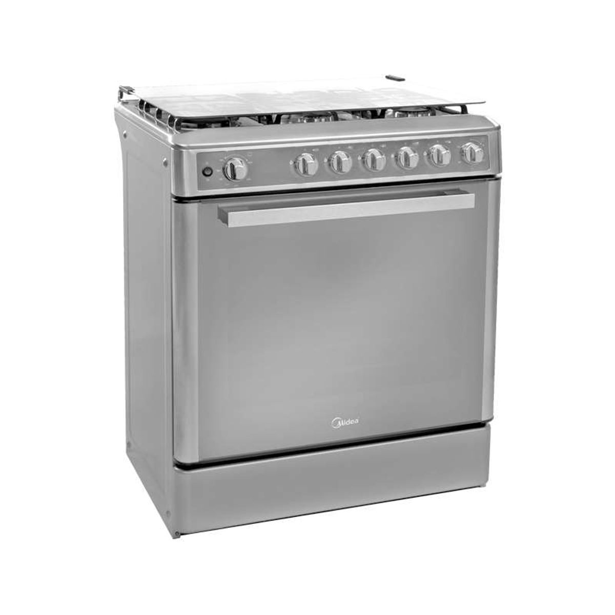 MIDEA - Cocina De Pie 1 Horno 4 Hornillas 24" Gris Midea