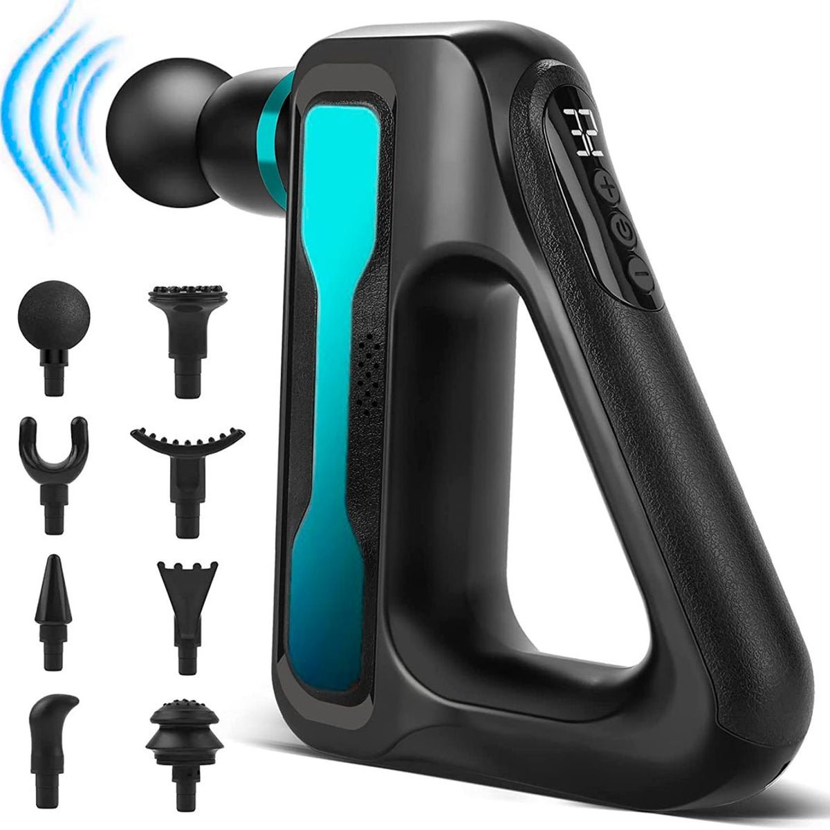 MASSAGE GUNS - Pistola Masajeadora Profesional 8 en 1 Recargable