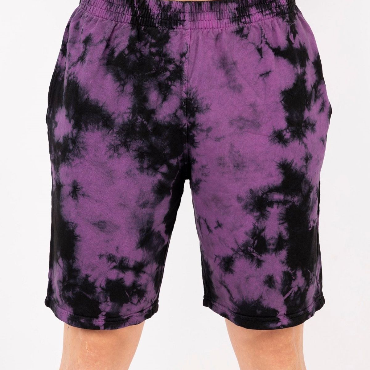 NEW YORK STARS - HSHORT-LAVADO ACID WASH-MORADO