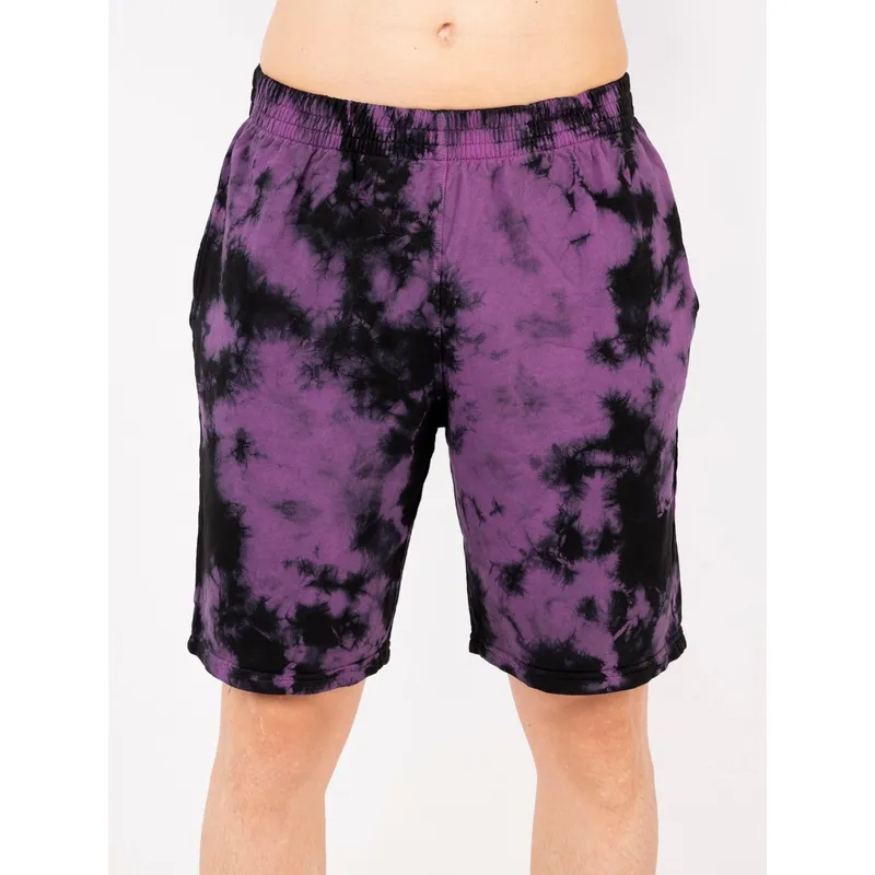 NEW YORK STARS - HSHORT-LAVADO ACID WASH-MORADO