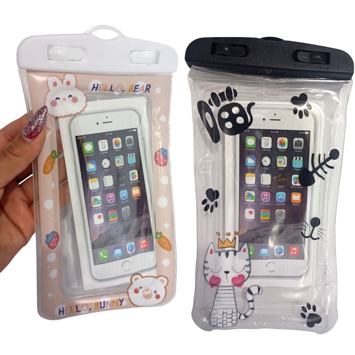 GENERICO - set de 3 Protector de celular para agua funda acuática