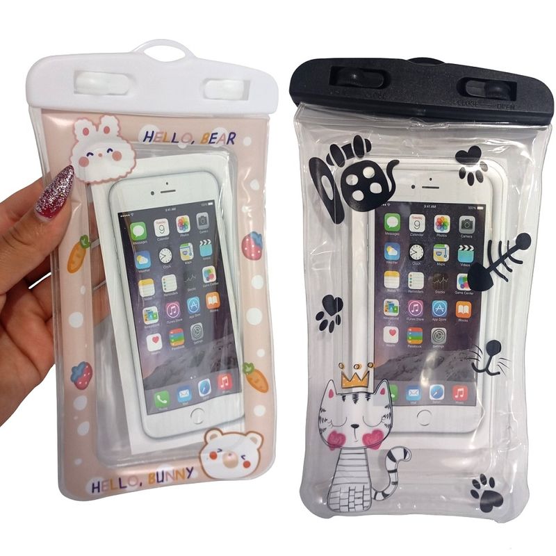 GENERICO - set de 3 Protector de celular para agua funda acuática