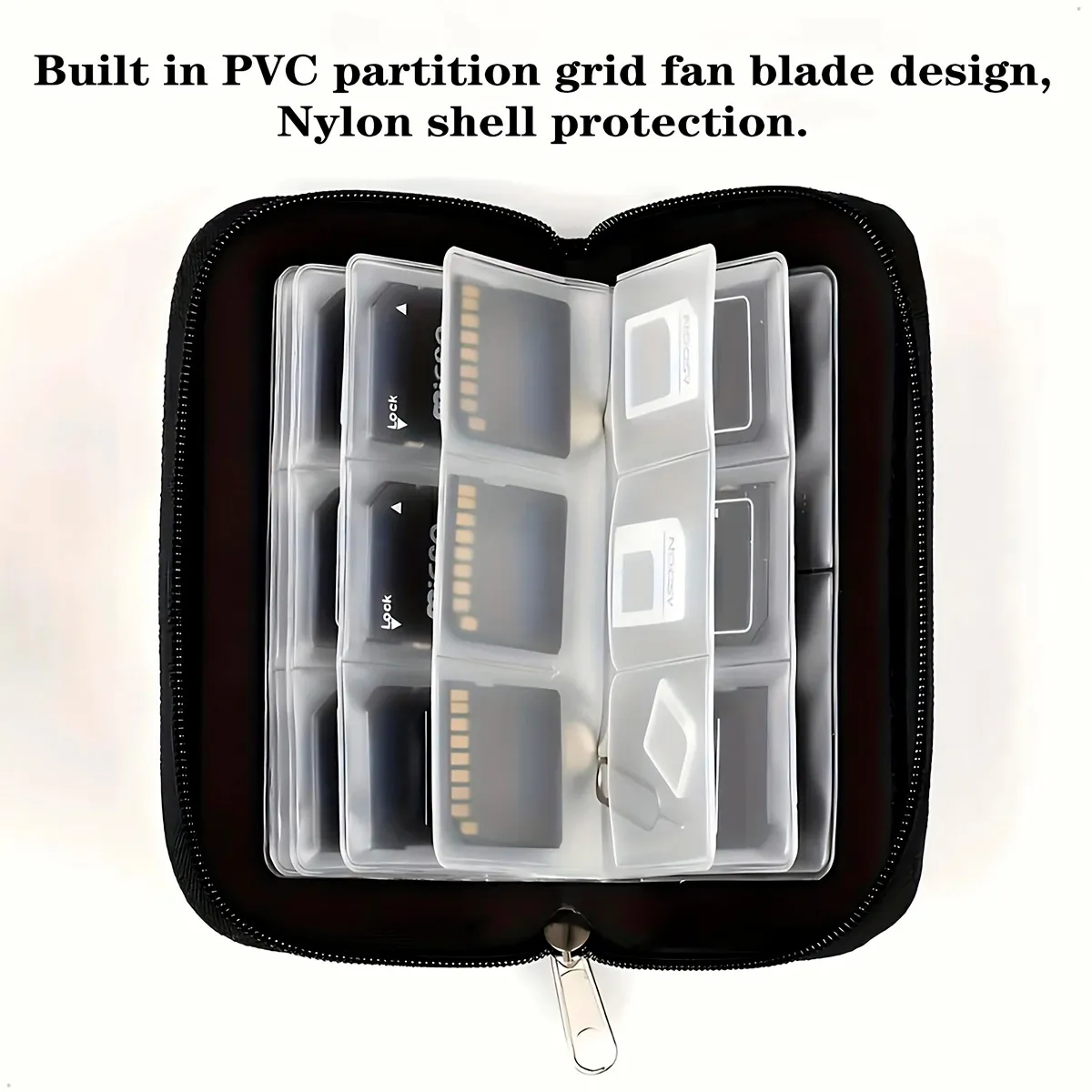 GENERICO - Estuche de Almacenamiento Memoria Cf/sd/msd/sdhc/ms/ds 44 Ranuras