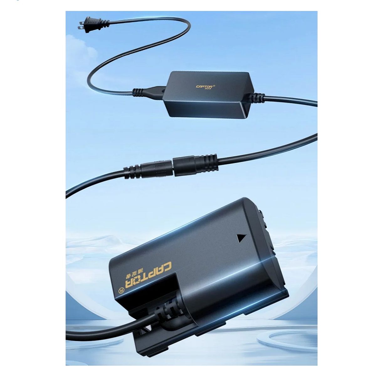 GENERICO - Adaptador de corriente o Batería Hueca LP-E6 CAPTOR