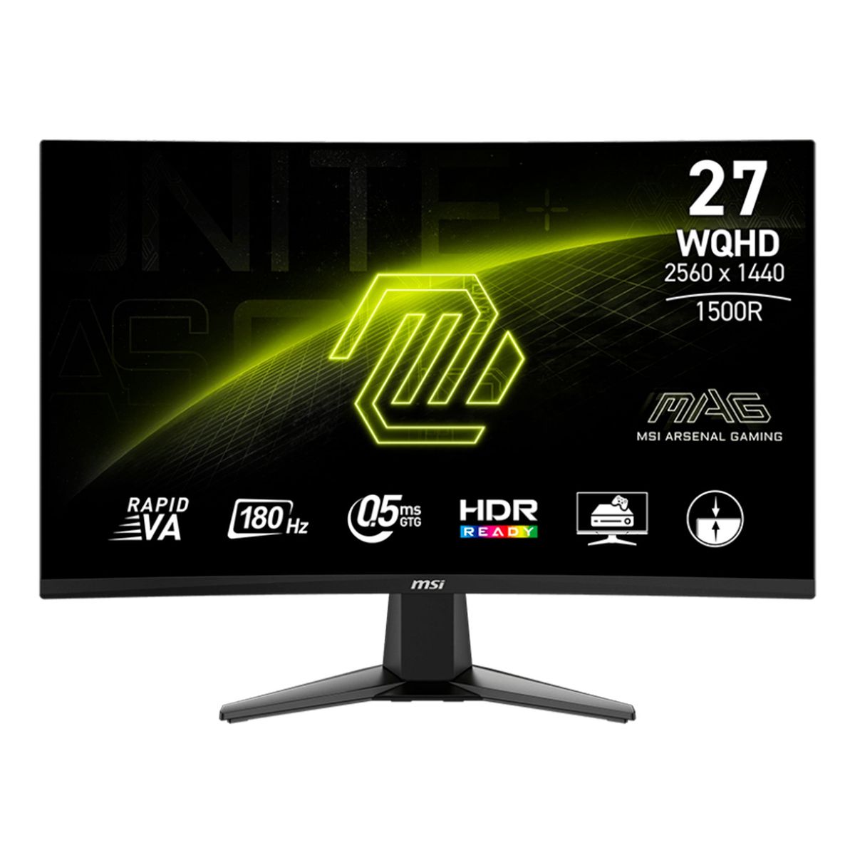 MSI - MONITOR MSI 27 2560 X 1440 QHD 180HZ 05MS PN MAG-27CQ6F