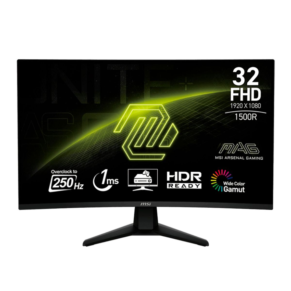 MSI - MONITOR MSI MAG-32C6X 315 FHD 250HZ 1MS HDMI PN MAG-32C6X