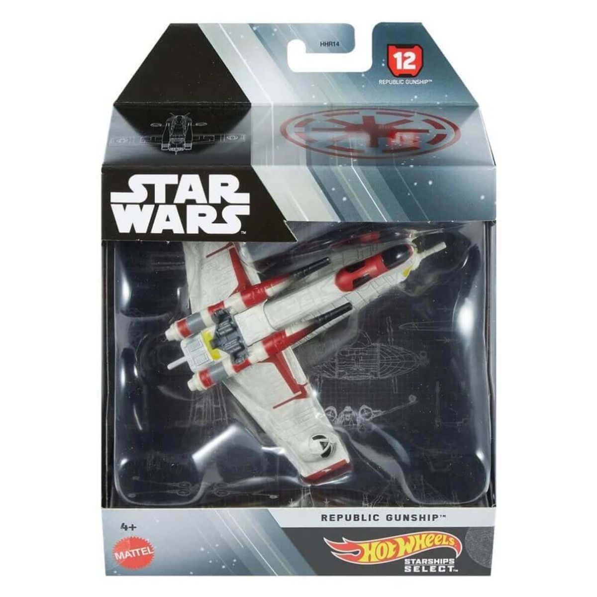 HOT WHEELS - Hot Wheels Star Wars Vehículo Nave - Republic Gunship