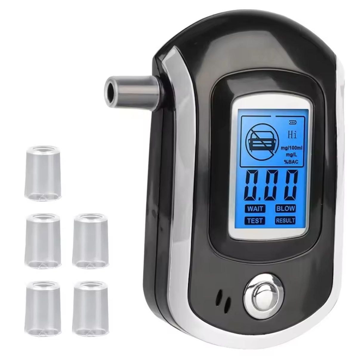 GENERICO - ALCOHOLIMETRO MEDIDOR DE ALCOHOL PANTALLA LCD