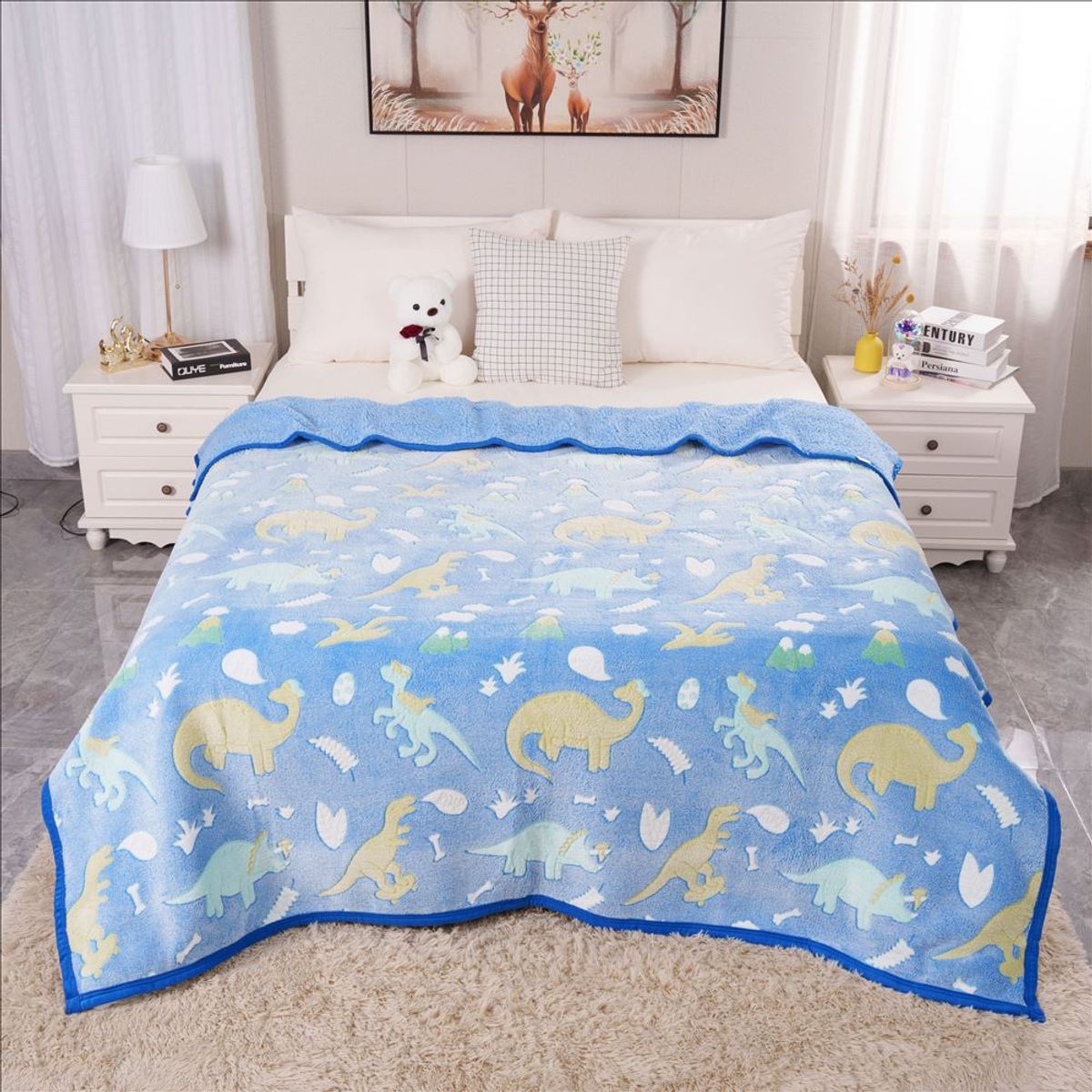 CASATEX - Manta Luminosa Hipoalergenica con Sherpa Premium