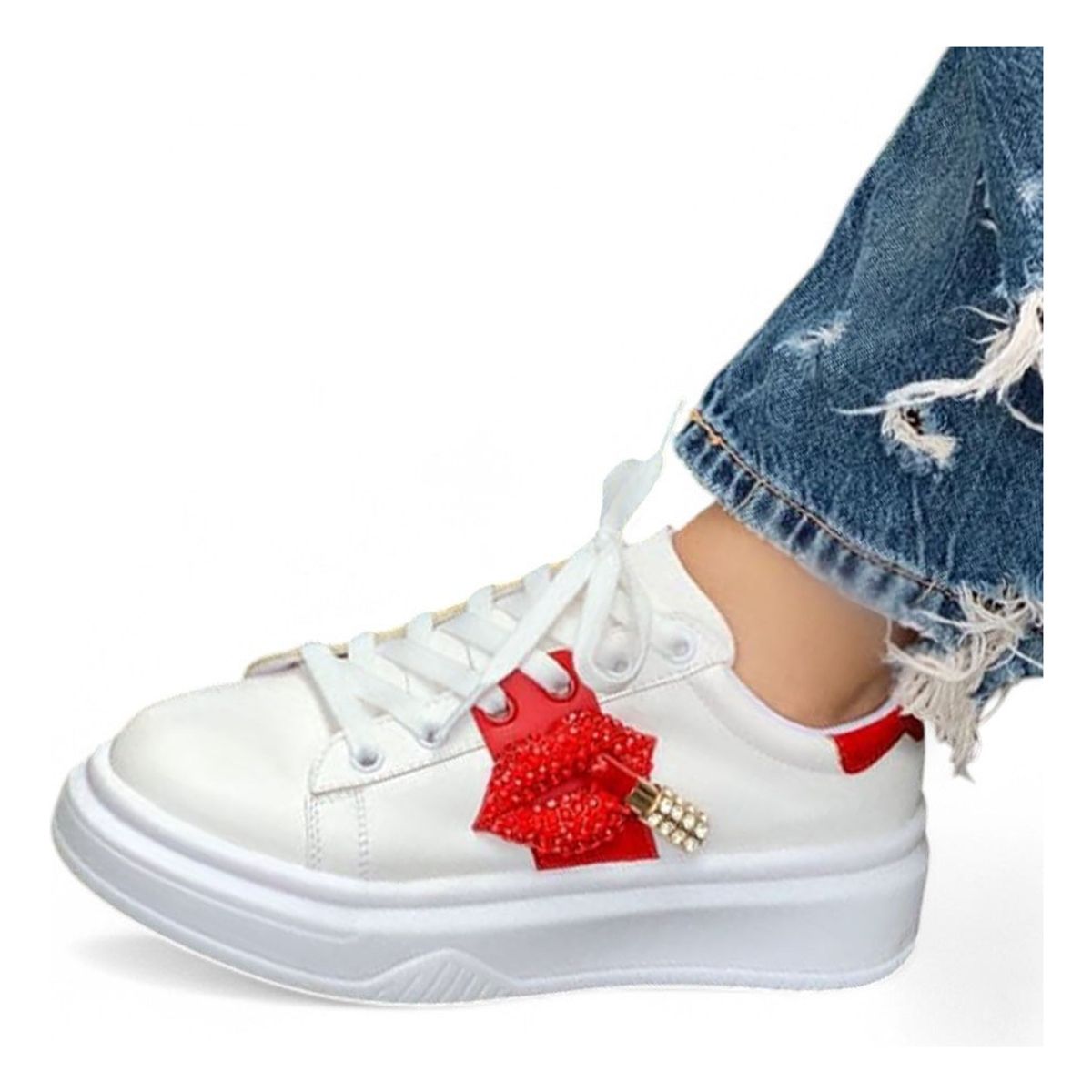 GENERICO - Zapatilla Mujer Eterna 2086L-53 Color Blanco