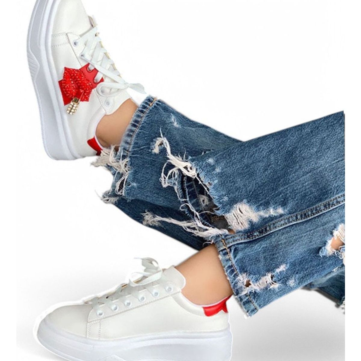 GENERICO - Zapatilla Mujer Eterna 2086L-53 Color Blanco