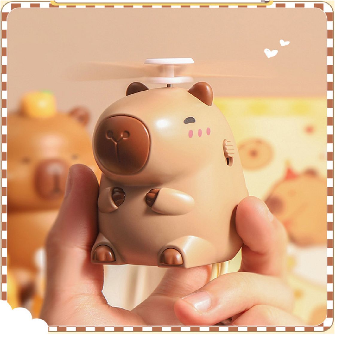 GENERICO - Mini ventilador portatil capibara llavero