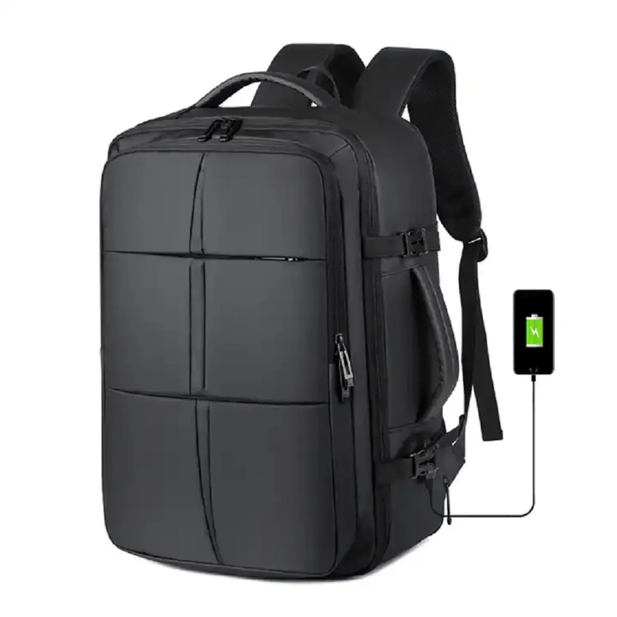 GENERICO - Mochila De Viaje Expandible 40L Multifunción Potalaptop 17 Negocios