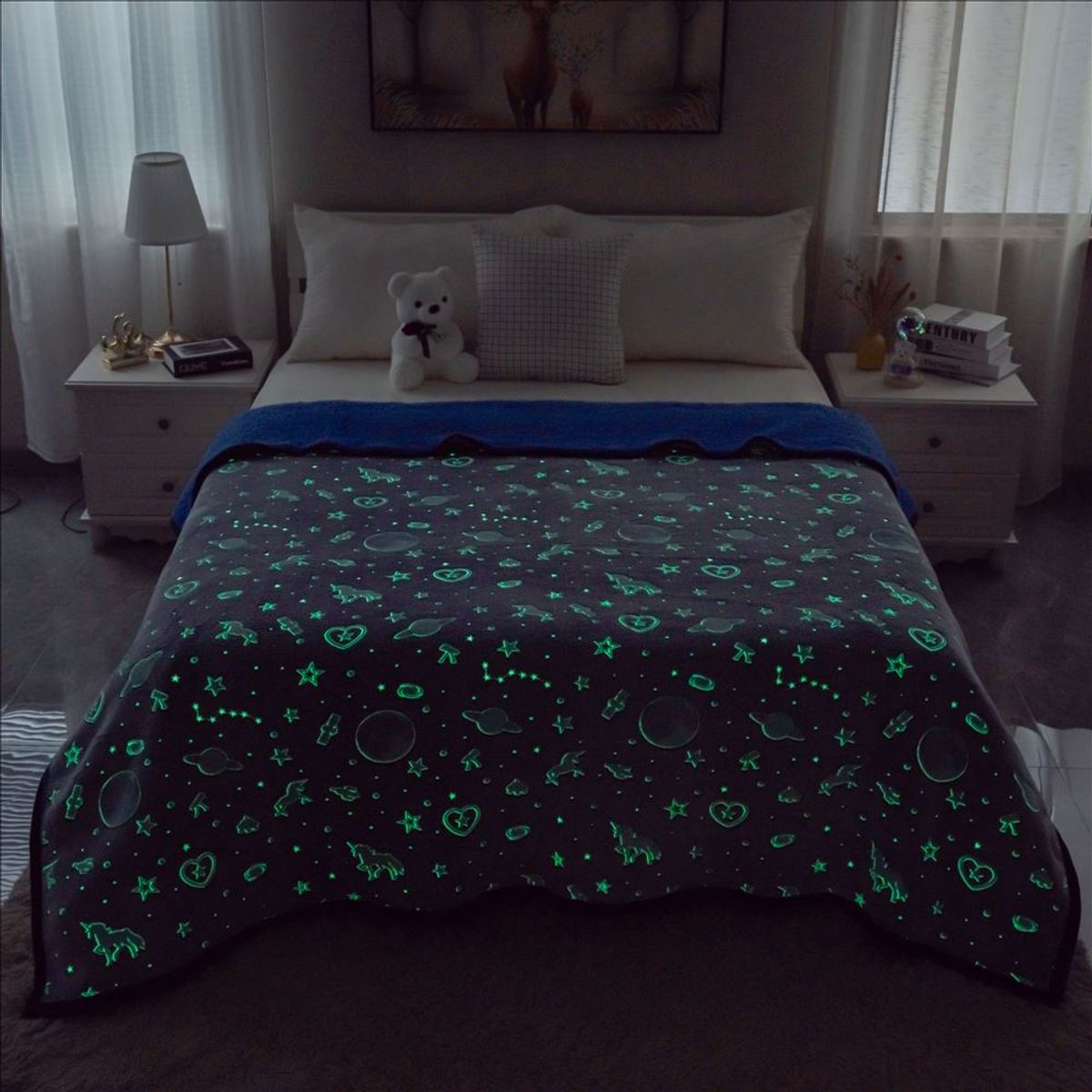 CASATEX - Manta Luminosa Hipoalergenica con Sherpa Premium