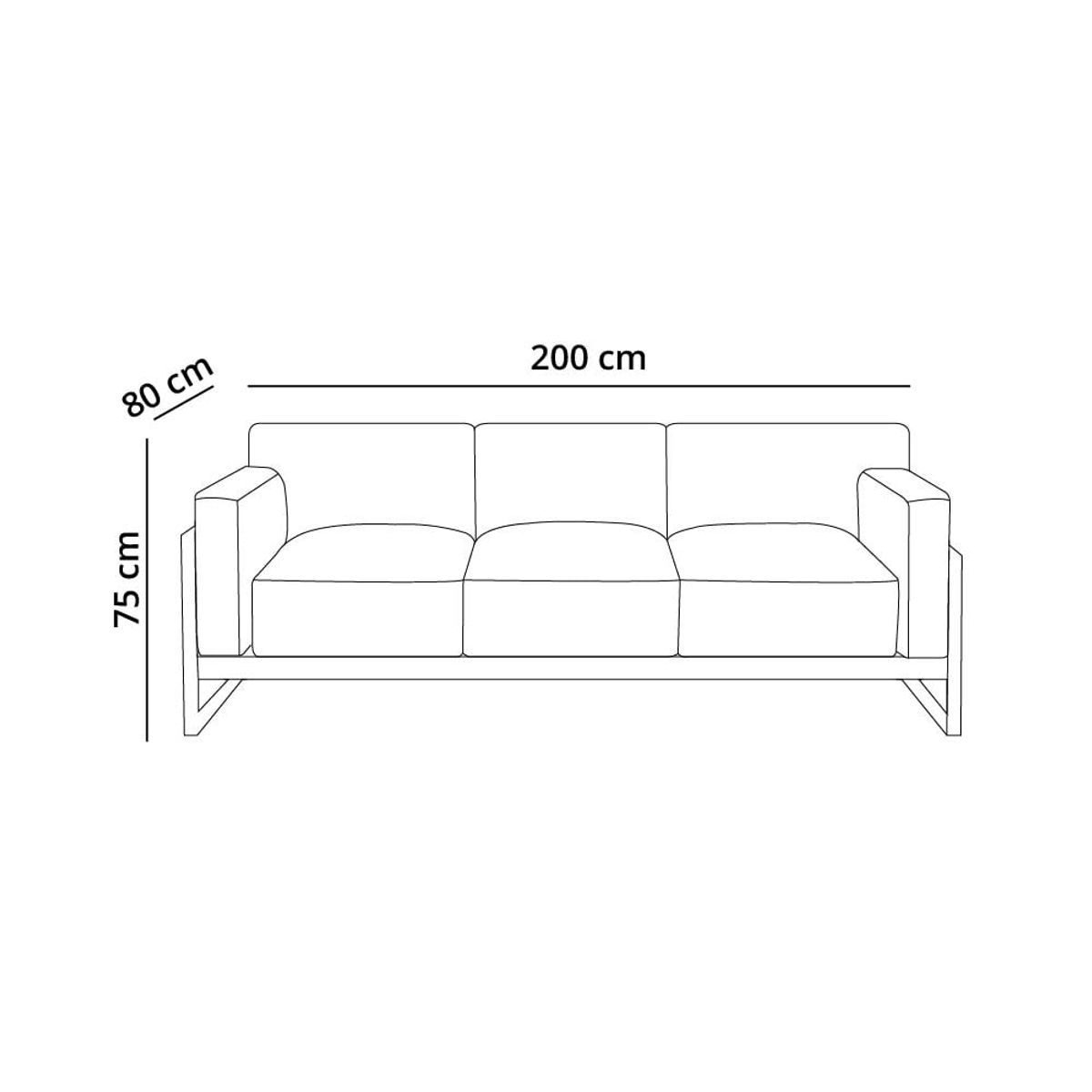 BARAKA HOME - Juego de sala 3 1 1 Luxury Lipkovo - Gris claro