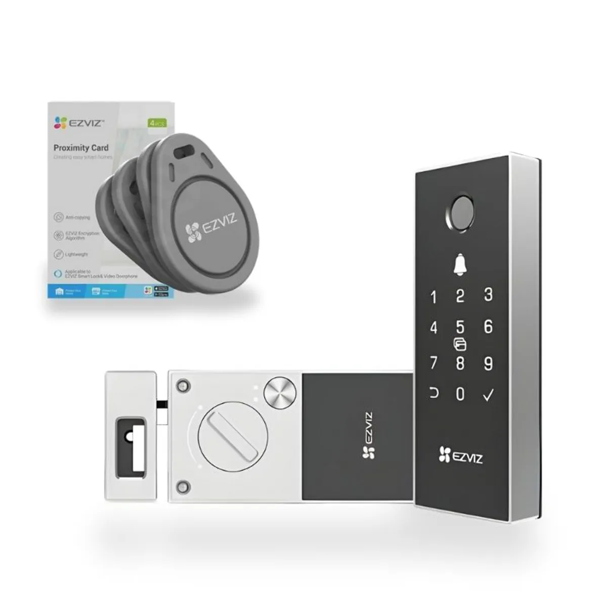 EZVIZ - Cerradura Inteligente EZVIZ DL03 PRO Desbloqueo Remoto y Huella Bateria