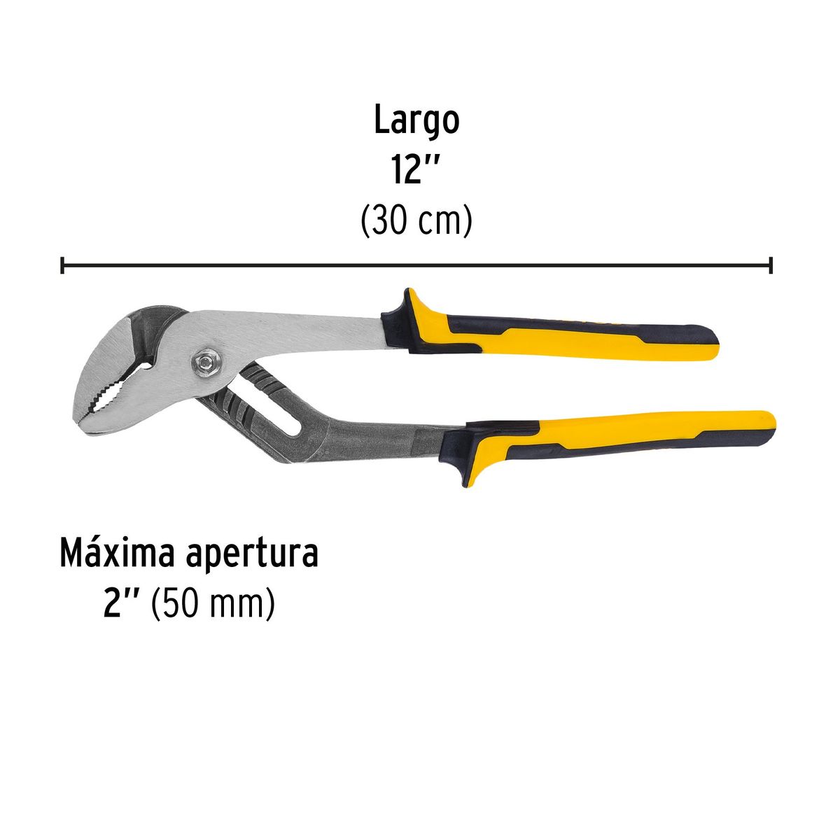 PRETUL - Pinza de extensión 12 mango Comfort Grip Pretul