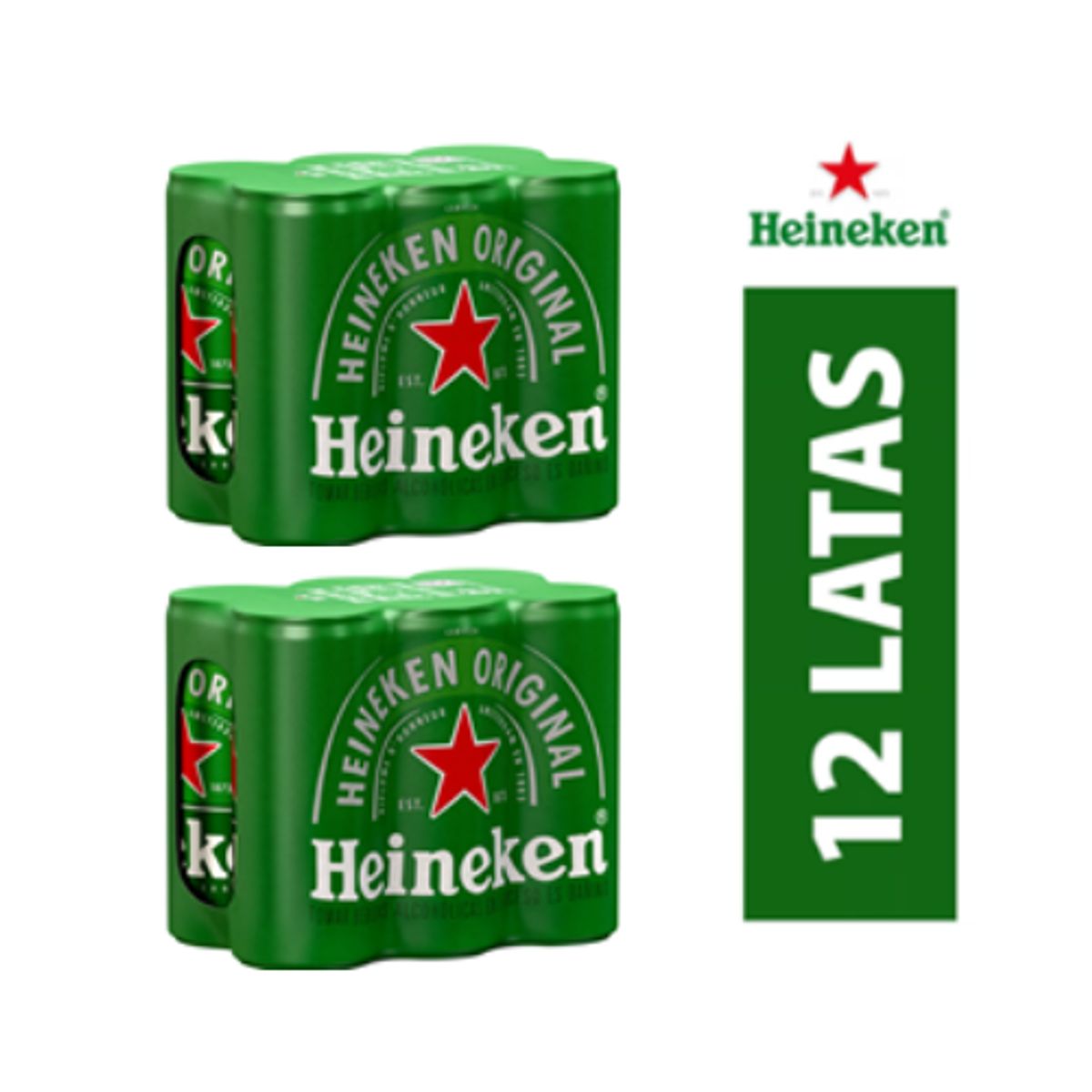 HEINEKEN - 2x Heineken Six Pack Lata 310ml