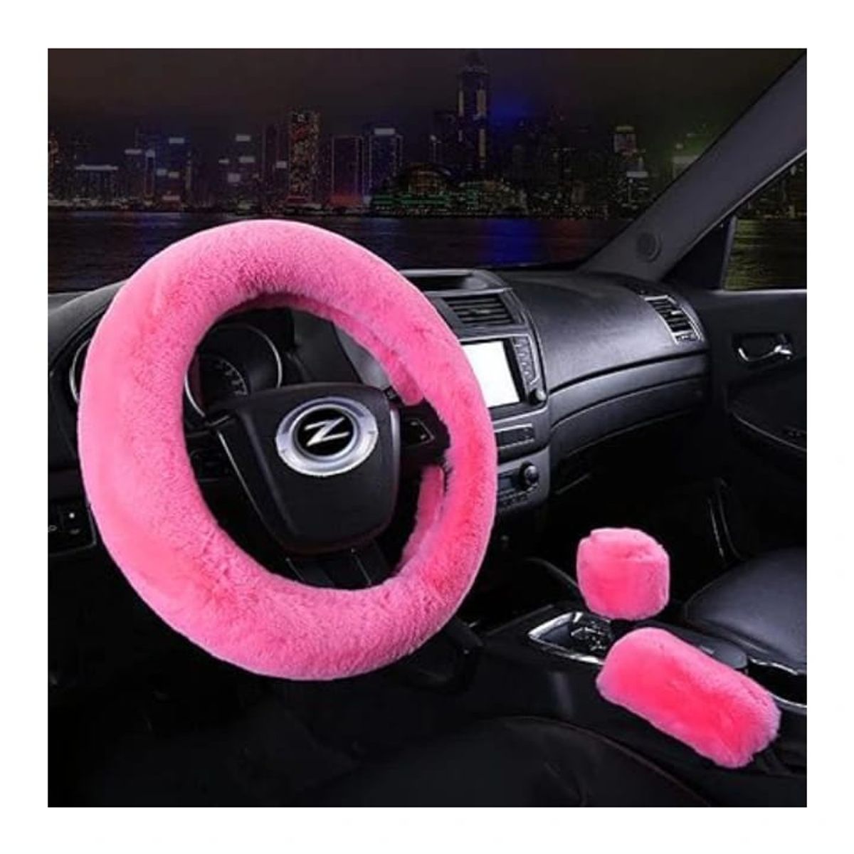 GENERICO - FORRO DE TIMON AFELPADO + FUNDA DE PERILLA + FRENO DE MANO