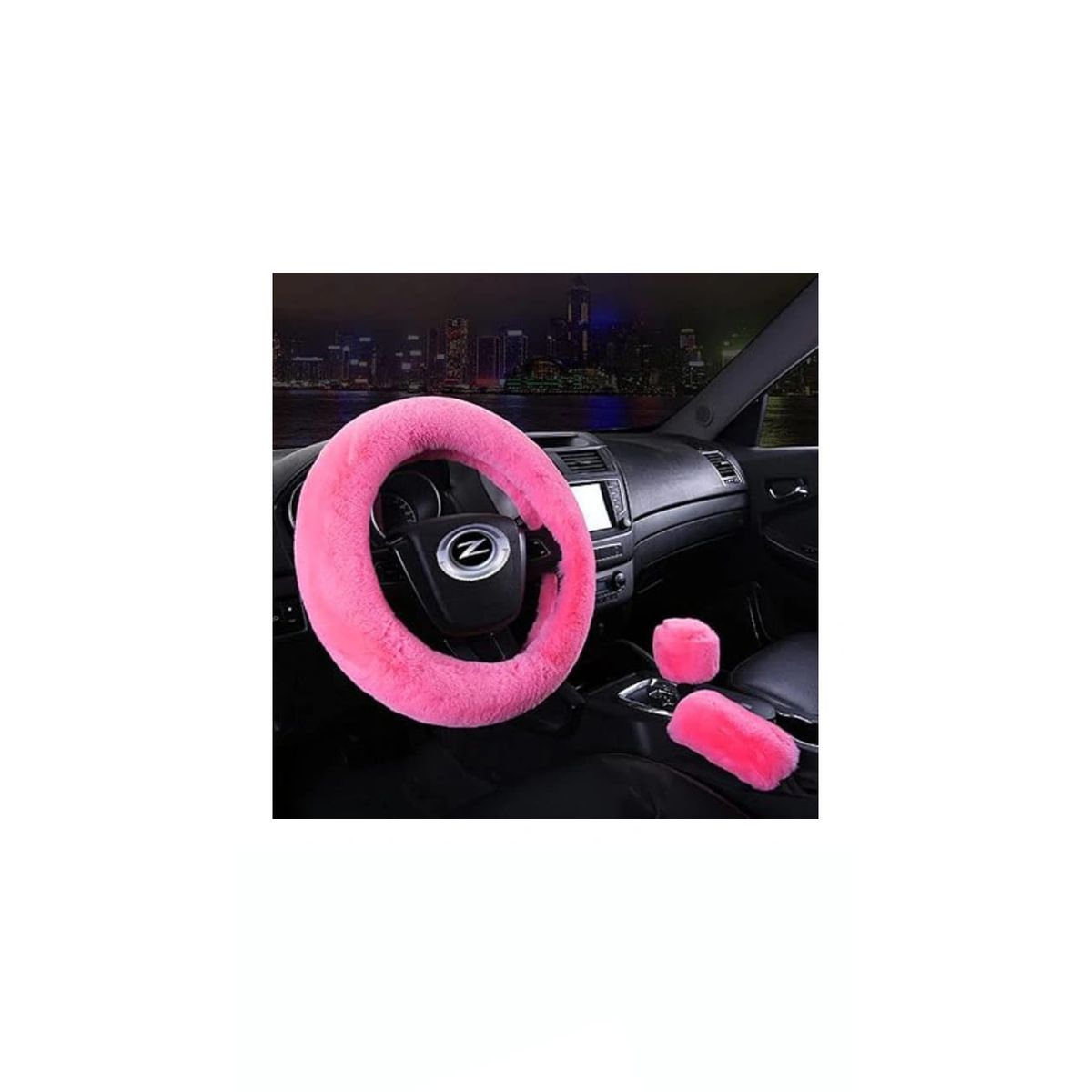 GENERICO - FORRO DE TIMON AFELPADO + FUNDA DE PERILLA + FRENO DE MANO