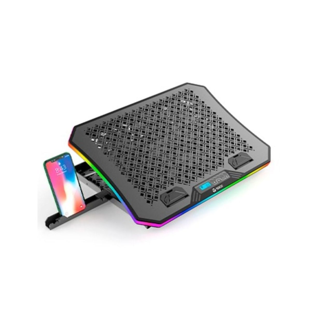 TEROS - Cooler TEROS TE-7130N RGB compatible con notebooks de hasta 156