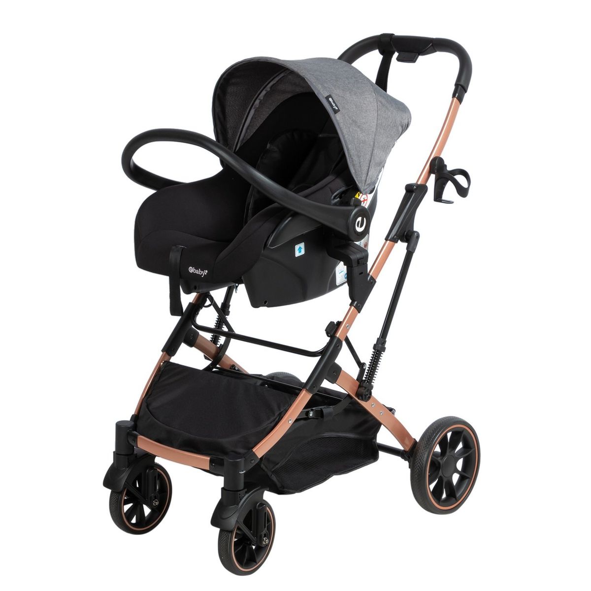 EBABY - EBABY Coche Moises Clint con Porta bebe RS