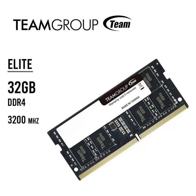 TEAM GROUP - Memoria RAM 32GB TeamGroup DDR4-3200 Mhz para laptop