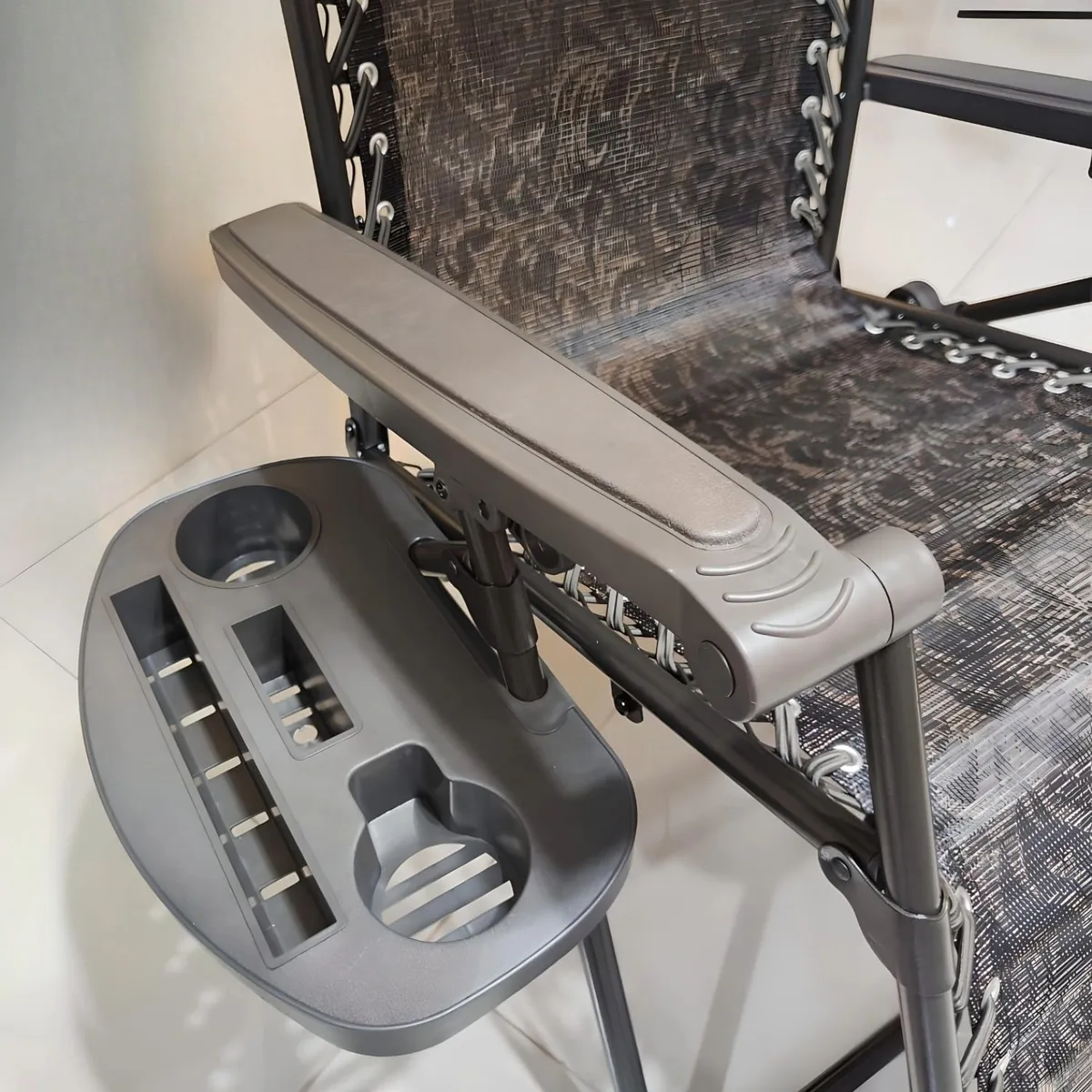 GENERICO - SILLA PLEGABLE REPOSERA RECLINABLE TERRAZA GRAVEDAD CERO PREMIUM SOMBRILLA