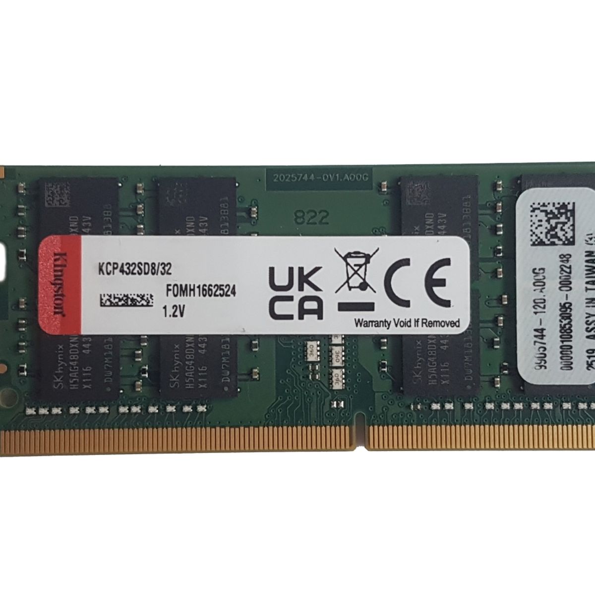KINGSTON - Memoria RAM 32GB Kingston DDR4-3200 Mhz para laptop