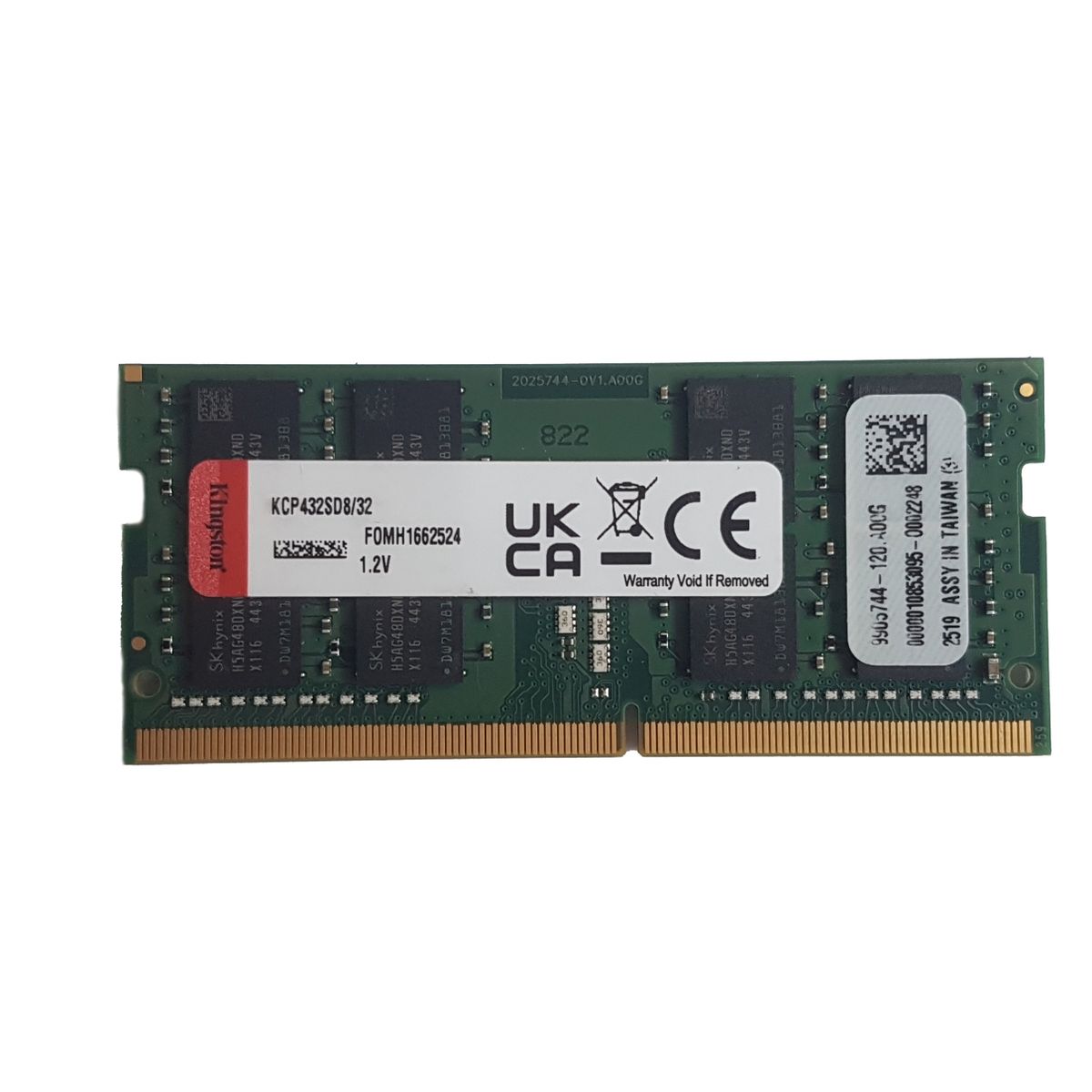 KINGSTON - Memoria RAM 32GB Kingston DDR4-3200 Mhz para laptop