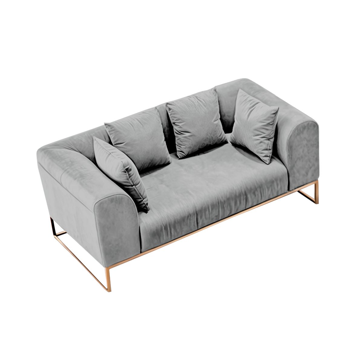 BARAKA HOME - Sofá Luxury Dolneni 2 Cuerpos - Gris claro