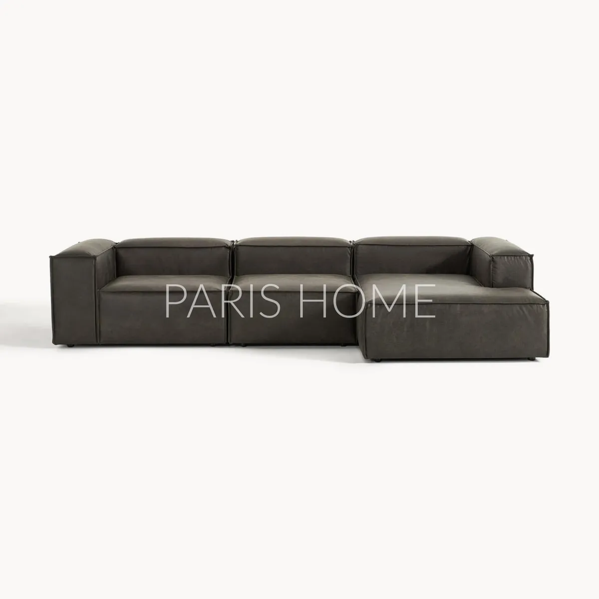 GENERICO - Sofá Esquinero Derecho Monarch Ultracuero - Taupe