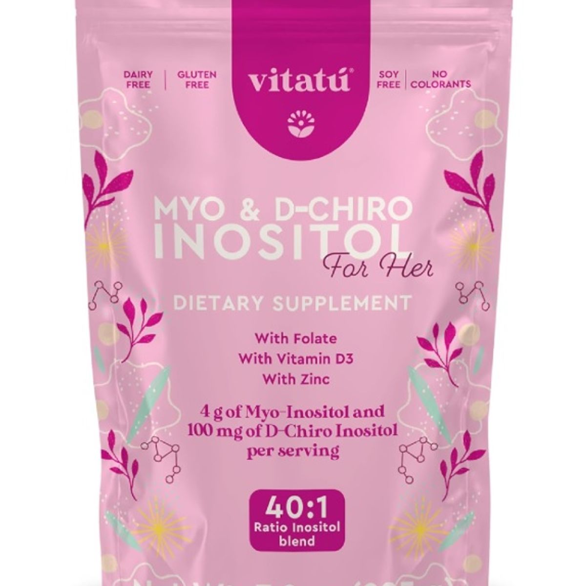 GENERICO - Myo y D-chiro Inositol 40:1 Polvo 45 Servings  -  Vitatu