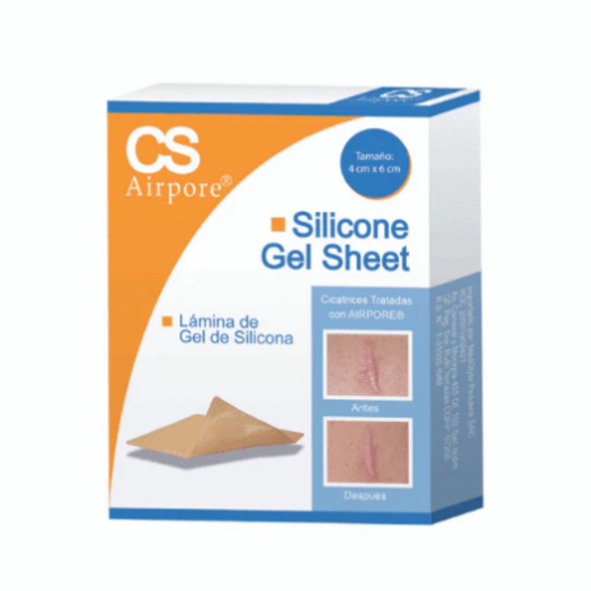 CS AIRPORE - CS Airpore 4 X 6  cm - Laminas en gel de silicona